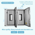 HT Series Junction Box 24WAY IP65 Waterproof Distribution Box Outdoor ABS Electrical with Lock for Circuit Breaker