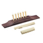 6 Pieces Bridge Pins/Saddle/Nut Abalone Dots for Acoustic Guitar - Red + reddish brown