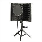 Microphone Isolation Screen Mic Sound Absorbing Screens Adjustable for Broadcasting Podcasts Recording Singing Studio
