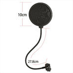 Microphone Isolation Screen Mic Sound Absorbing Screens Adjustable for Broadcasting Podcasts Recording Singing Studio