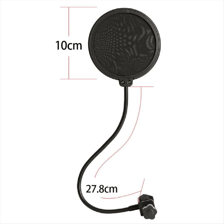 Microphone Isolation Screen Mic Sound Absorbing Screens Adjustable for Broadcasting Podcasts Recording Singing Studio