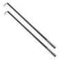 Black Drapery Handles for Curtains, Practical Material, Set of 2 Pieces