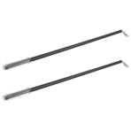 Black Drapery Handles for Curtains, Practical Material, Set of 2 Pieces