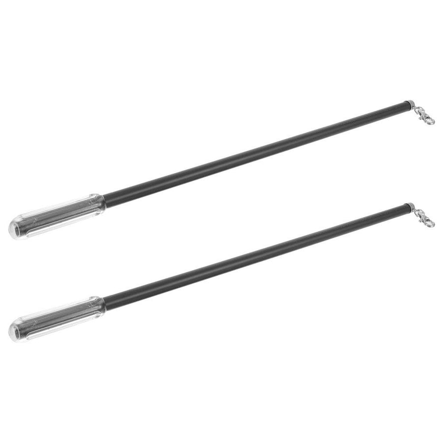 Black Drapery Handles for Curtains, Practical Material, Set of 2 Pieces