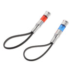 2Pcs Body Static Remover for Cars Silver Metal Anti Static Device