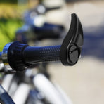 1 Pair Aluminum Alloy Ergonomic Bullhorn Handlebar Ends for Mountain Bikes and Road Cycling Comfort Grip