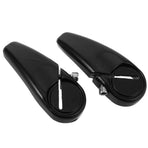 1 Pair Aluminum Alloy Ergonomic Bullhorn Handlebar Ends for Mountain Bikes and Road Cycling Comfort Grip