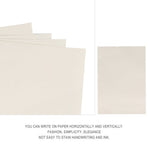 1Set Elegant White A4 Certificate Paper for Horizontal Vertical Writing