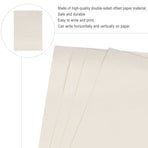 1Set Elegant White A4 Certificate Paper for Horizontal Vertical Writing