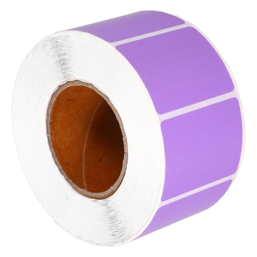 Clear Purple Thermal Label Stickers for Home and Office Marking