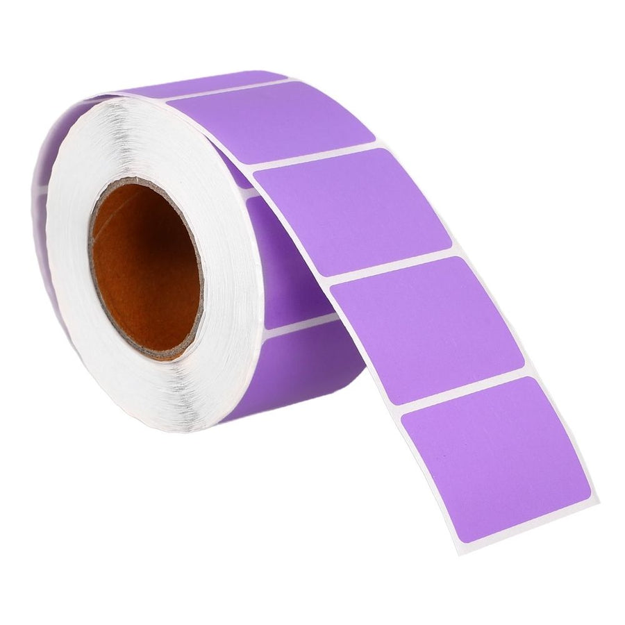 Clear Purple Thermal Label Stickers for Home and Office Marking