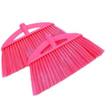Versatile Red Broom Head - Dense Bristles, Quick Replacement, 2Pcs