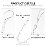 Plated Silver Iron Chain Hanger for Bird Cages, Planters, Home, 8Pcs