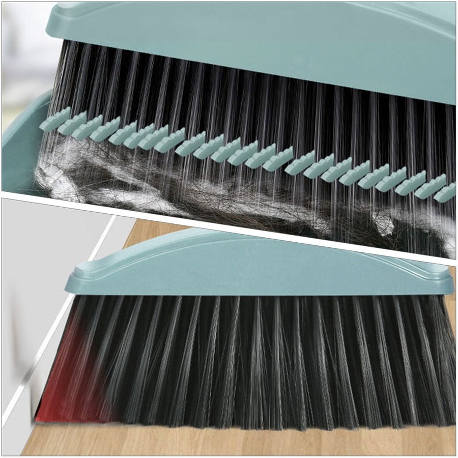 Sky Broom and Dustpan Set with Handle, Break-Resistant Material for Household Cleaning
