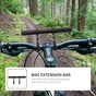 1Set Black Bike Extension Rack Durable Professional Handlebar Bracket
