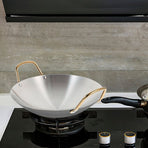 Stainless Steel Nonstick Cooking Pot with Double Handles, Home Kitchen Saucepan for Everyday Use