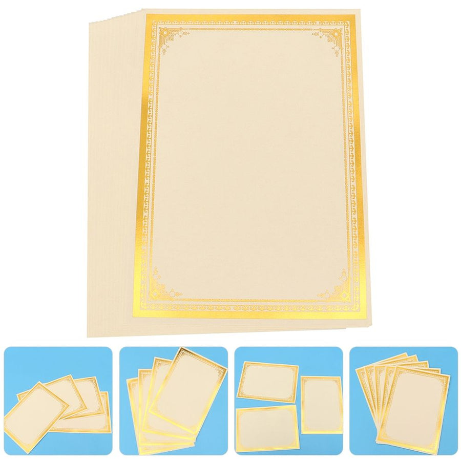 Printable Diploma Certificate Paper with Elegant Decorative Border for Awards, Recognition, and Official Documents