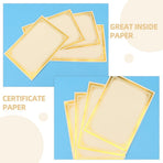 Printable Diploma Certificate Paper with Elegant Decorative Border for Awards, Recognition, and Official Documents