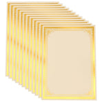 Printable Diploma Certificate Paper with Elegant Decorative Border for Awards, Recognition, and Official Documents