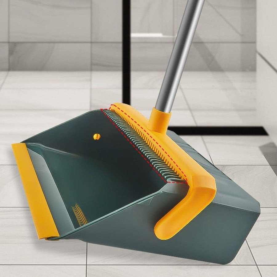 1Set Supple Broom and Dustpan Set for Home Durable and Easy to Use