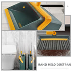 1Set Supple Broom and Dustpan Set for Home Durable and Easy to Use