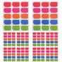 Writable Price Stickers Multi Color for Garage Sale Attractive Design