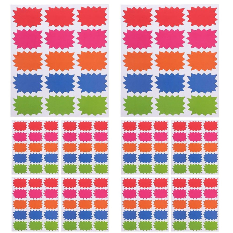 Writable Price Stickers Multi Color for Garage Sale Attractive Design