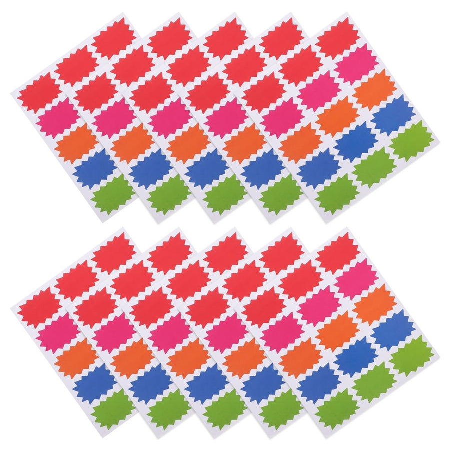 Writable Price Stickers Multi Color for Garage Sale Attractive Design