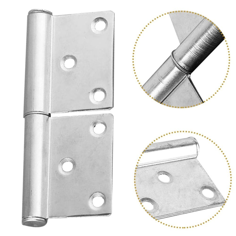 Heavy Duty -Resistant Plated Detachable Iron Door Hinges for Home Use, 1 Pair