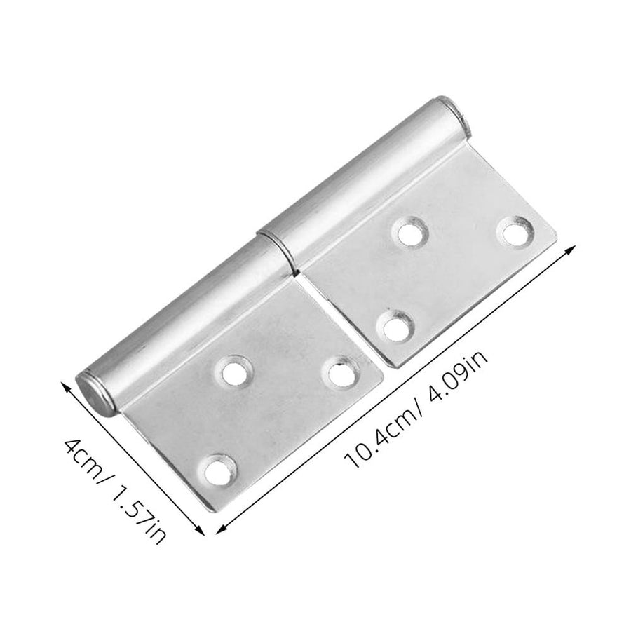 Heavy Duty -Resistant Plated Detachable Iron Door Hinges for Home Use, 1 Pair