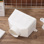 White Downspout Diverter Connector for Outdoor Rainwater System