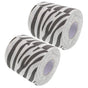 2Pcs Zebra Print Toilet Paper Soft Comfortable Bathroom Tissue with Creative Animal Design