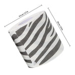 2Pcs Zebra Print Toilet Paper Soft Comfortable Bathroom Tissue with Creative Animal Design