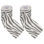 2Pcs Zebra Print Toilet Paper Soft Comfortable Bathroom Tissue with Creative Animal Design