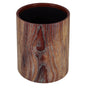 Vintage Style Plastic Trash Can with Wood Pattern, Waste Bin for Home, Bedroom, Office Use