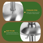 Plated Stainless Steel Spoon Holder Elegant Utensil Stand for Kitchen Storage and Organization