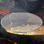 Stainless Steel Splatter Screen for Frying Pans - Oil Splash Guard Cover