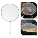Stainless Steel Splatter Screen for Frying Pans - Oil Splash Guard Cover