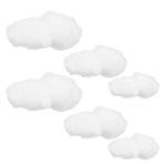 6-Pack Artificial White Cloud Hanging Decorations for Ceiling, Wall, Room Background and Party Setup