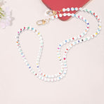 Beaded Phone Strap, Transparent Plastic, Easy Installation and Durable for Outdoor Use