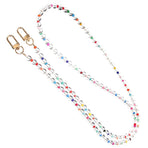 Beaded Phone Strap, Transparent Plastic, Easy Installation and Durable for Outdoor Use