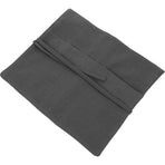 Practical Dark Grey Linen Cutlery Pouch for Travel and Storage