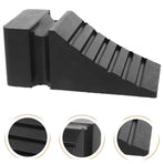 Black Rubber Wheel Chock for Vehicles, Portable Tire for Cars, Trailers, and Trucks Safety