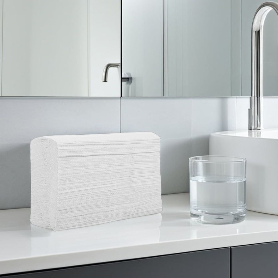 Soft White Paper Towels Durable High Capacity 2Pack for Home Use