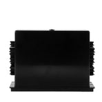 Black Car Stereo Radio Storage Box with Durable Mounting Pocket