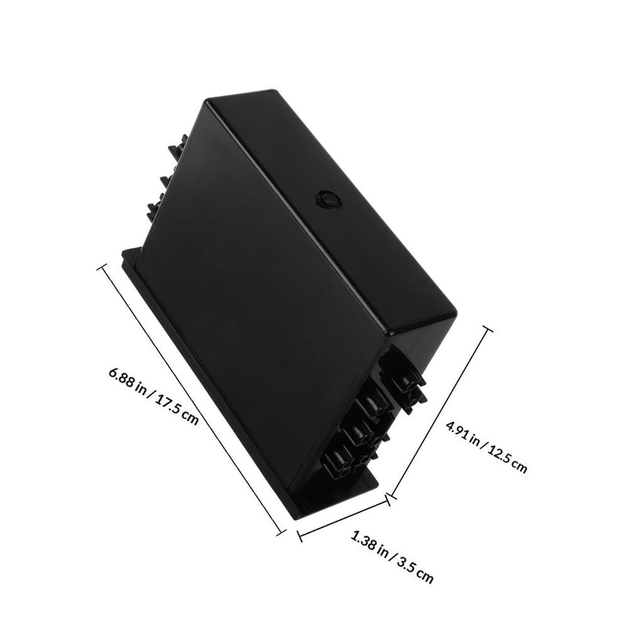 Black Car Stereo Radio Storage Box with Durable Mounting Pocket