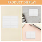 No-Iron White Fabric Labels for Clothes and DIY Projects 200Pcs