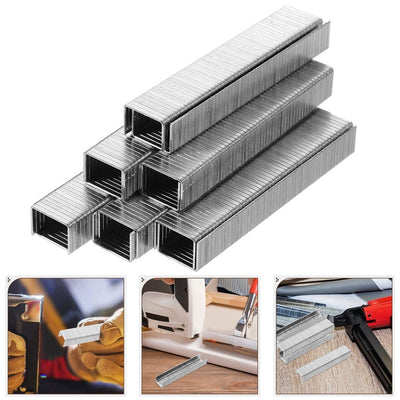 1000Pcs Brad Staples Plated Silver Metal for Woodworking with Flexible Durable Design for Home Use