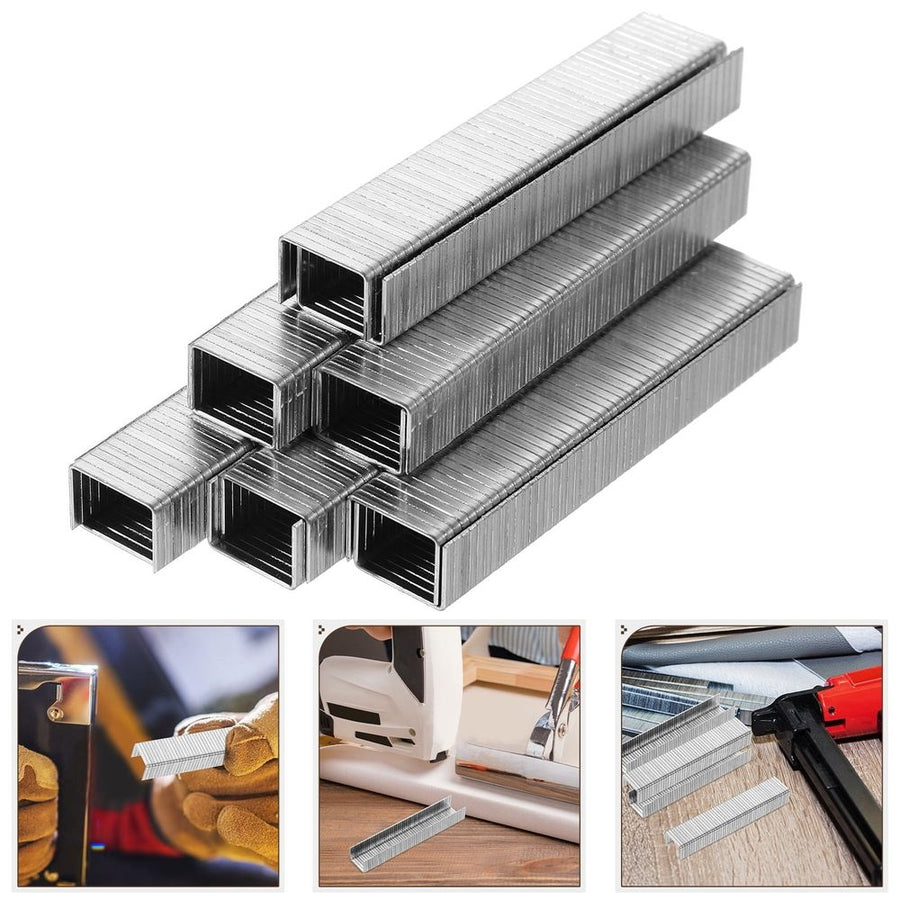 1000Pcs Brad Staples Plated Silver Metal for Woodworking with Flexible Durable Design for Home Use