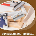 1000Pcs Brad Staples Plated Silver Metal for Woodworking with Flexible Durable Design for Home Use